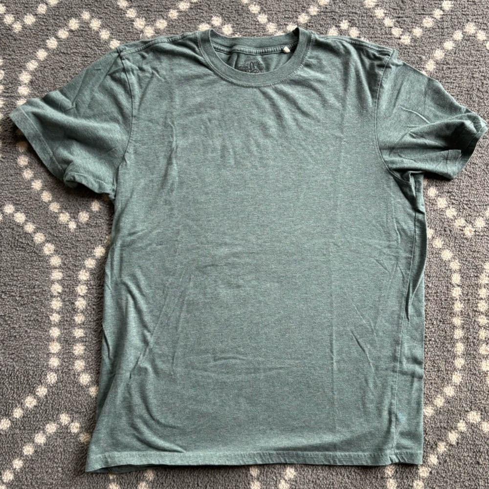 Prana - Heathered Green Basic Short Sleeve Tee - LARGE